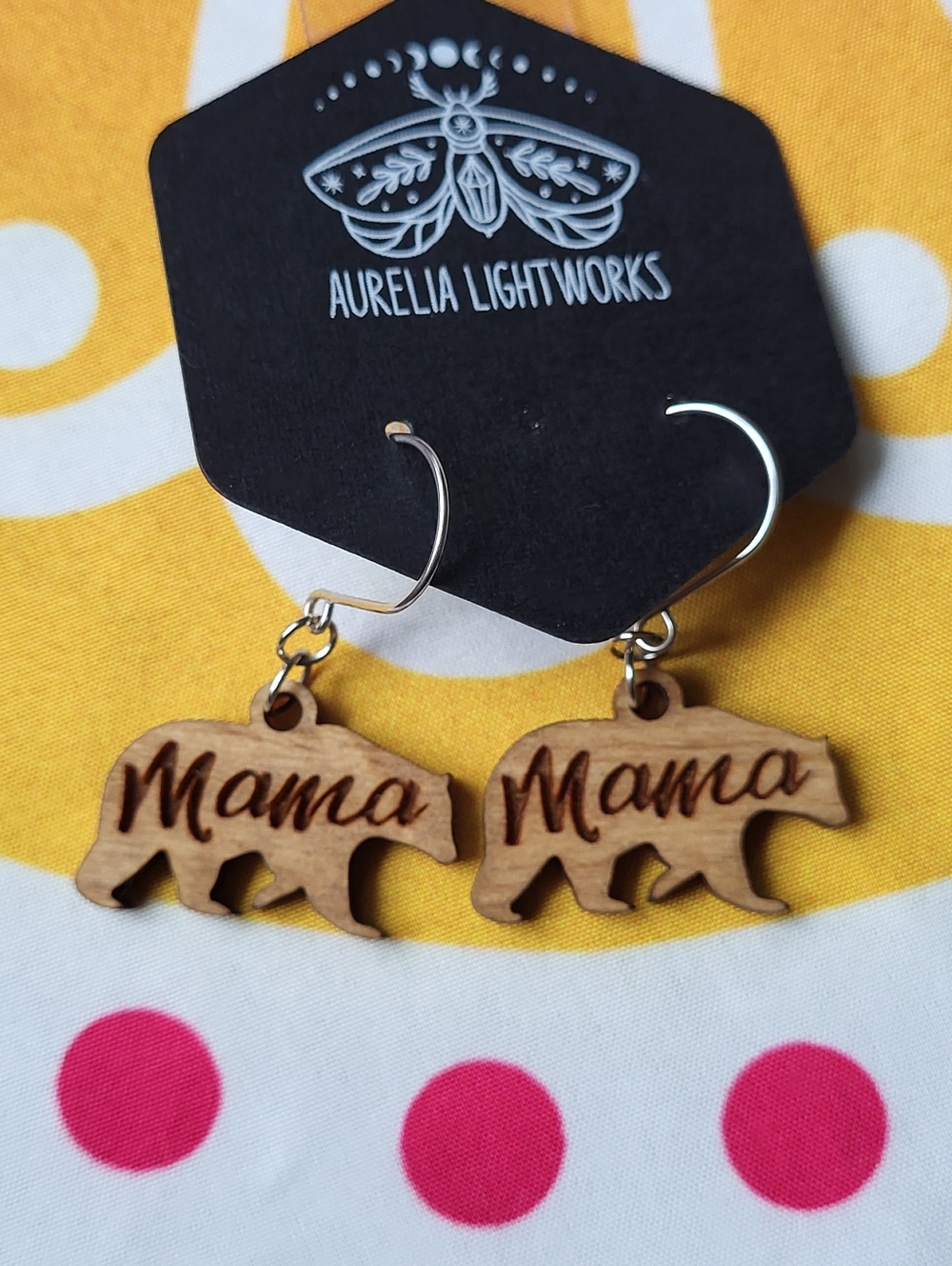 Brand New Mama Bear Earrings